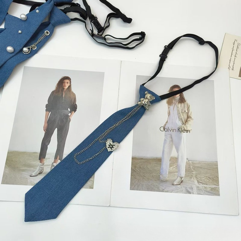 Cowboy Style Blue Necktie JK S - Men Accessories Neck Chain ulasan dan harga