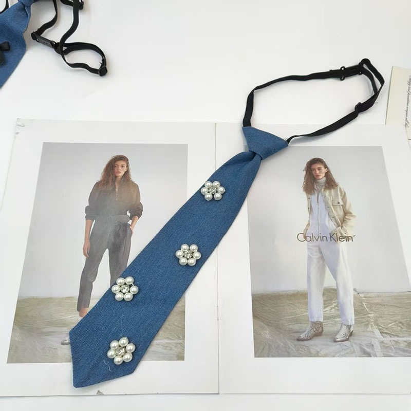 Cowboy Style Blue Necktie JK S - Men Accessories Neck Chain ulasan dan harga